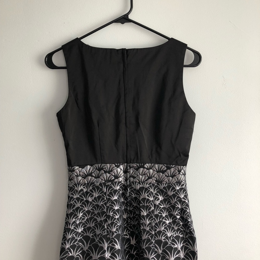 H&M Cocktail Pencil Dress Black and Silver - Picture 7 of 8